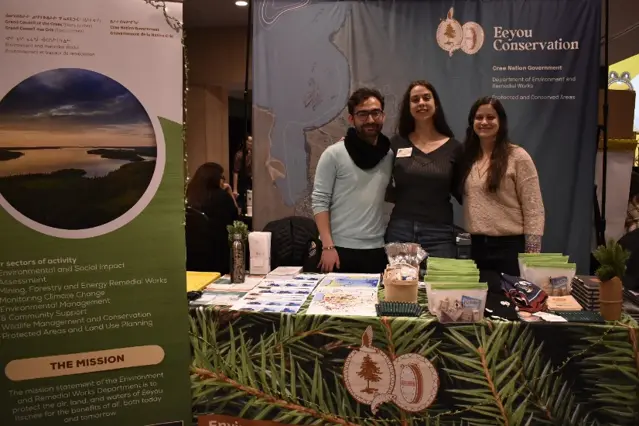Environmental and Remedial Works Department Booth at the 2026 Cree Nation Youth Council Summit (Photo: Sarah Mudrosky)